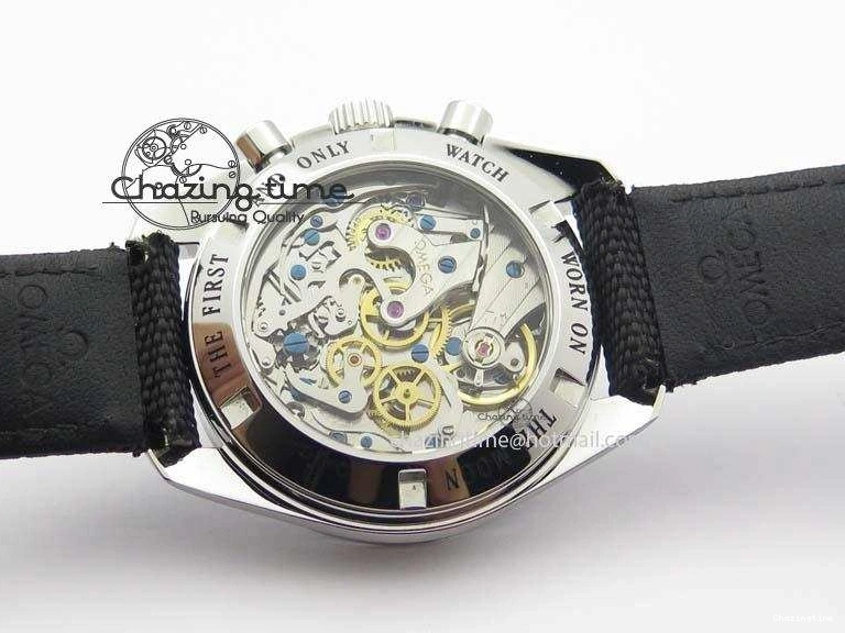 0701 Speedmaster JHF SS ‘Work on the Moon’ Gray Dial On Black Nylon Strap WaterResistant 8207